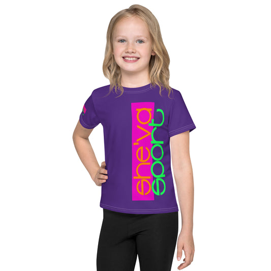 She'va Kids crew neck t-shirt (purple)