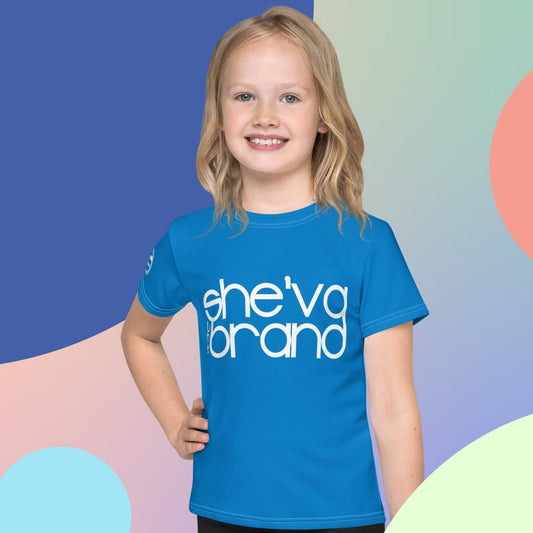 She'va Kids crew neck t-shirt whi/tea