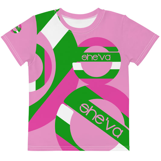 She'va Kids crew neck t-shirt lit/pin