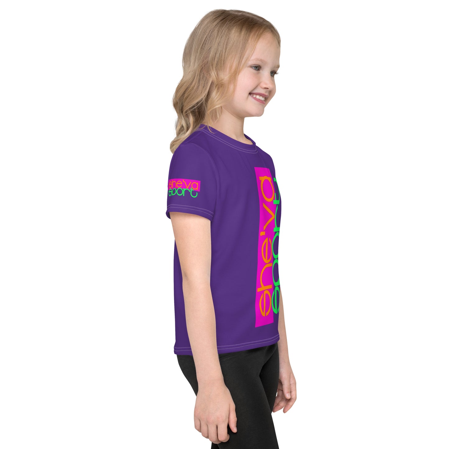 She'va Kids crew neck t-shirt (purple)