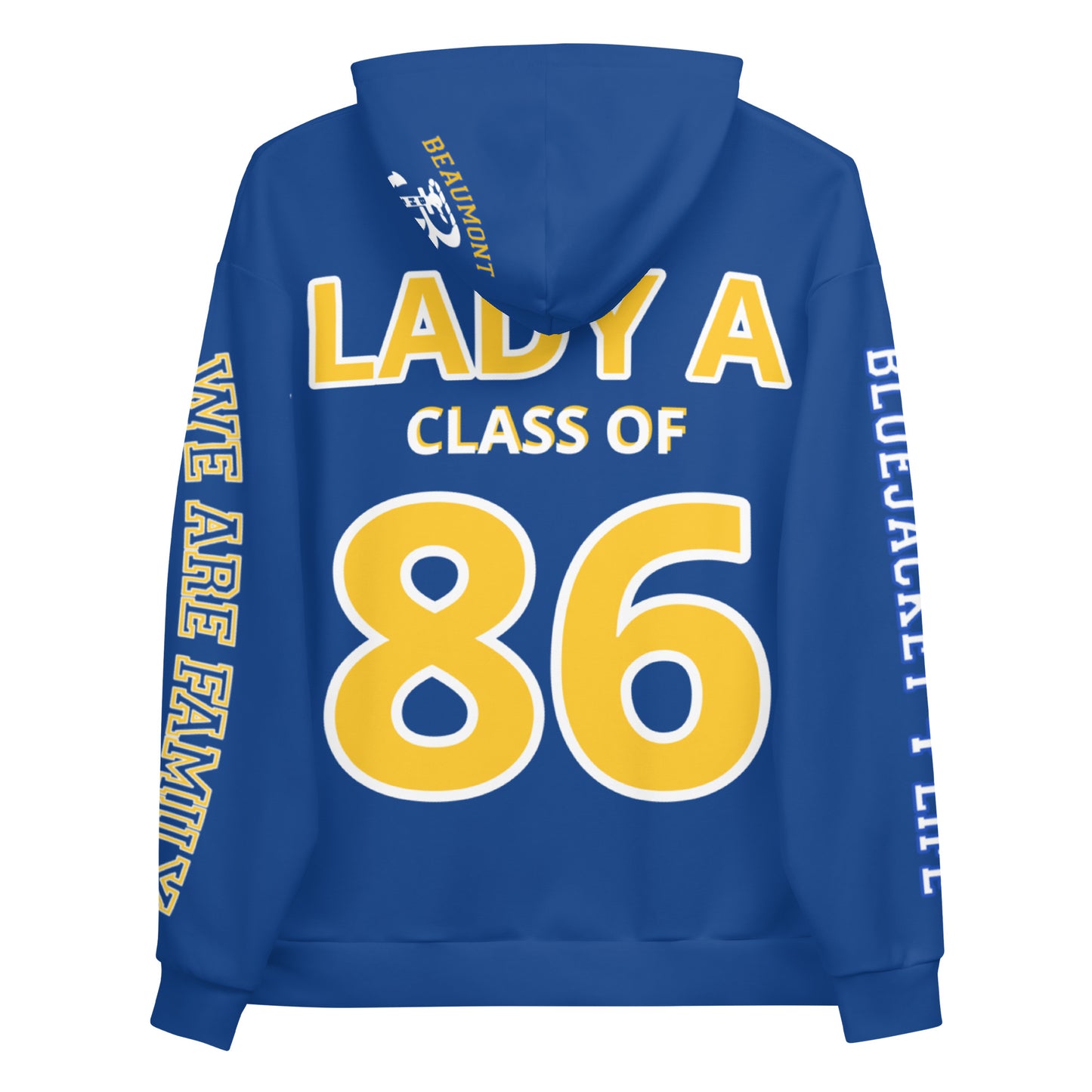 B.H.S. LADY BLUEJACKET Hoodie (INCLUDES NAME AND GRAD YEAR) BLUE