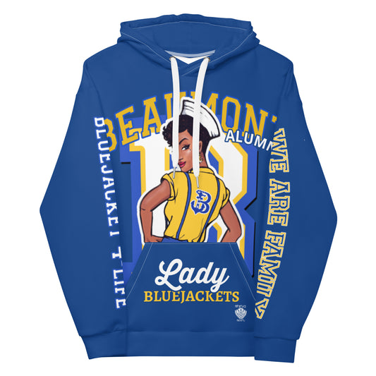 B.H.S. LADY BLUEJACKET Hoodie (INCLUDES NAME AND GRAD YEAR) BLUE