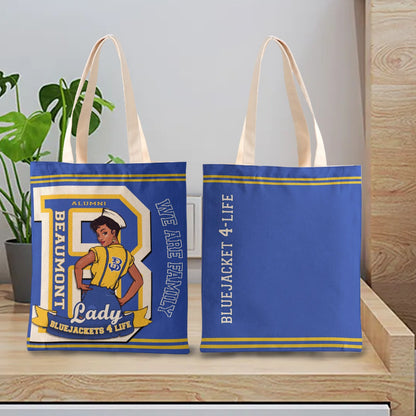 Women's B.H.S PRIDE Canvas Tote Bag BLUE