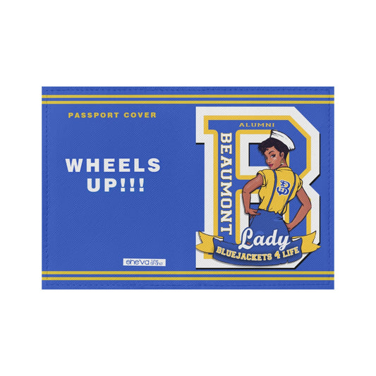 B.H.S. PRIDE PU PASSPORT COVER BLUE