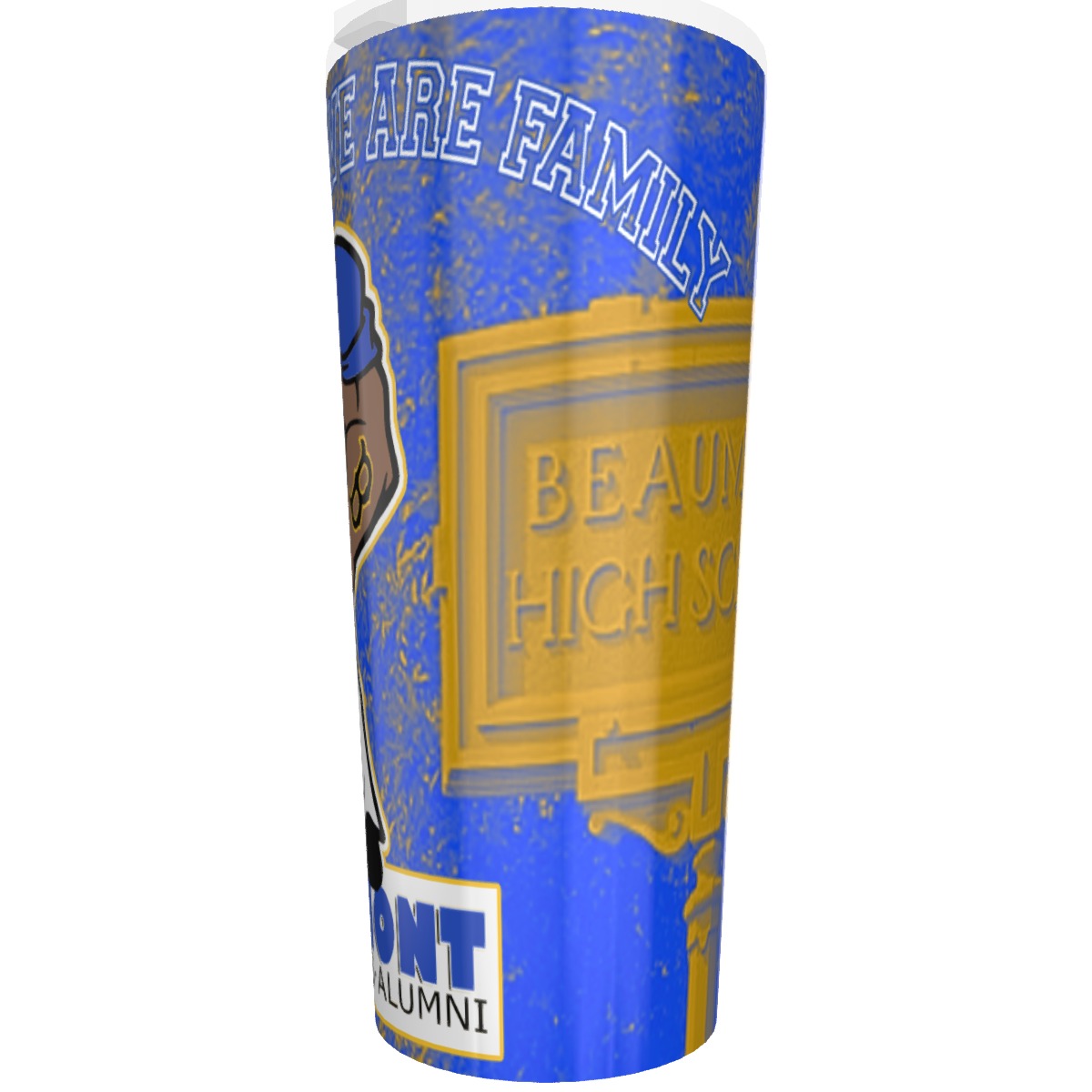 B.H.S. Pride Large Mouth Stainless Steel Tumbler 30oz BLUE/GOLD