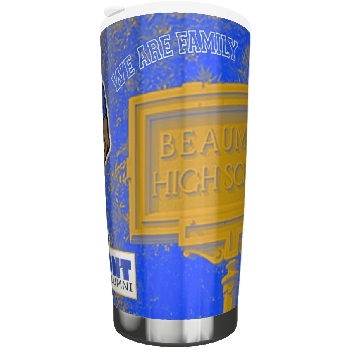 B.H.S. Pride Stainless Steel Tumbler 20oz BLUE/GOLD