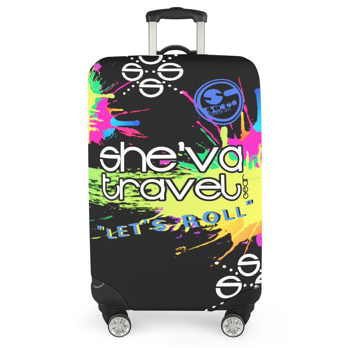 She'va Travel With Me Luggage Cover With Belt (burst)