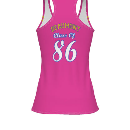 B.H.S. Women's CLASS OF "86" Racerback Tank Top BLUE