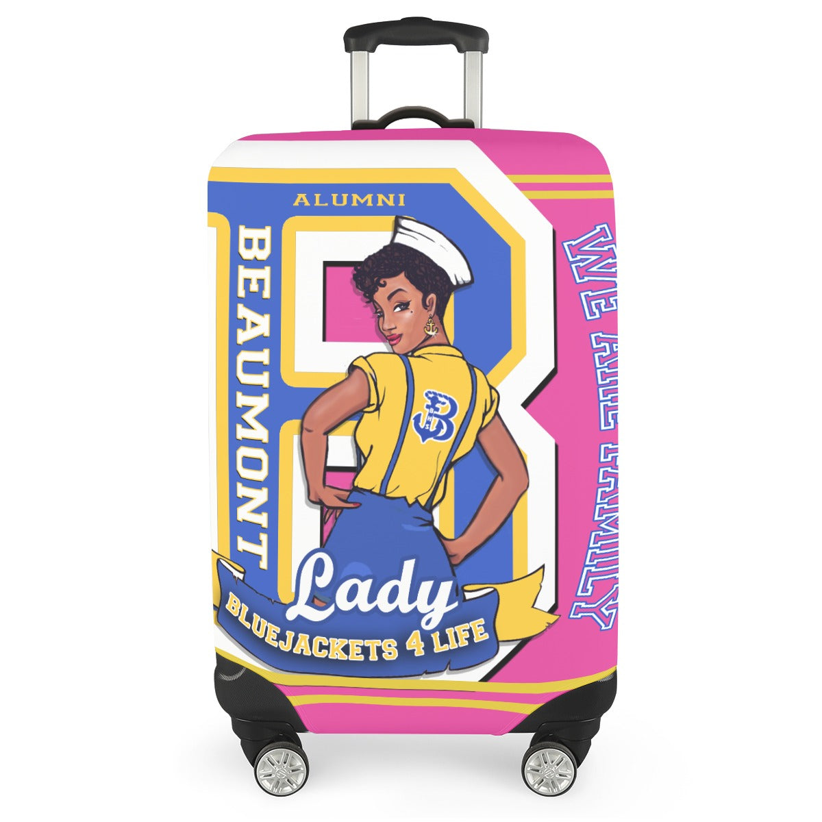 B.H.S. PRIDE All-over Print Luggage Cover PINK