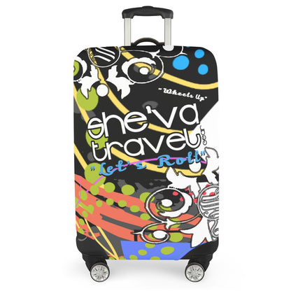 She'va Travel With Me Luggage Cover With Belt (DOTS)