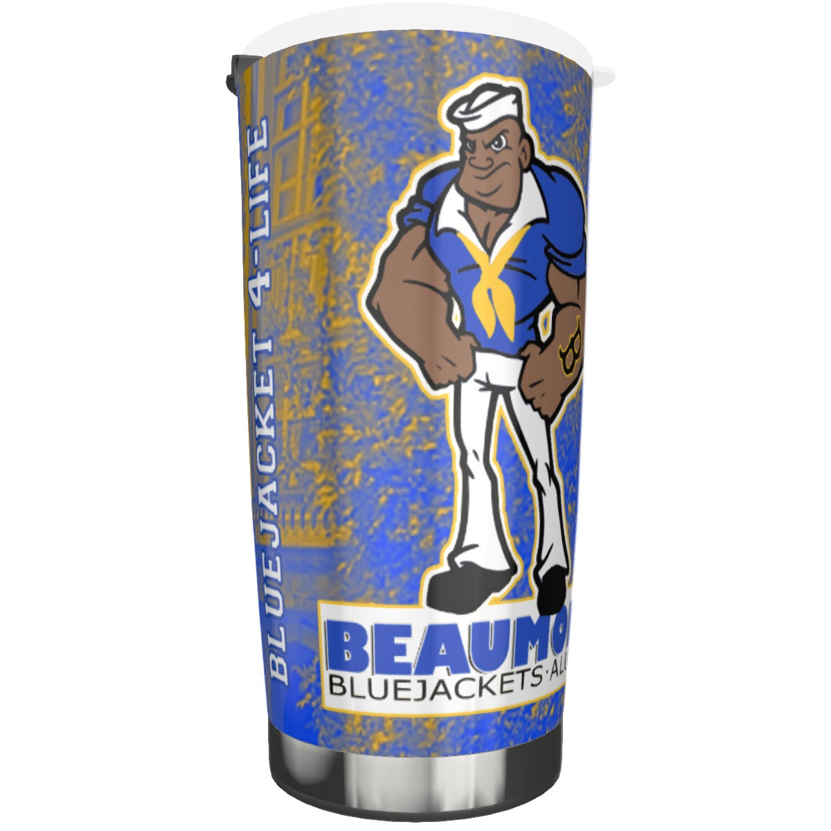 B.H.S. Pride Stainless Steel Tumbler 20oz BLUE/GOLD