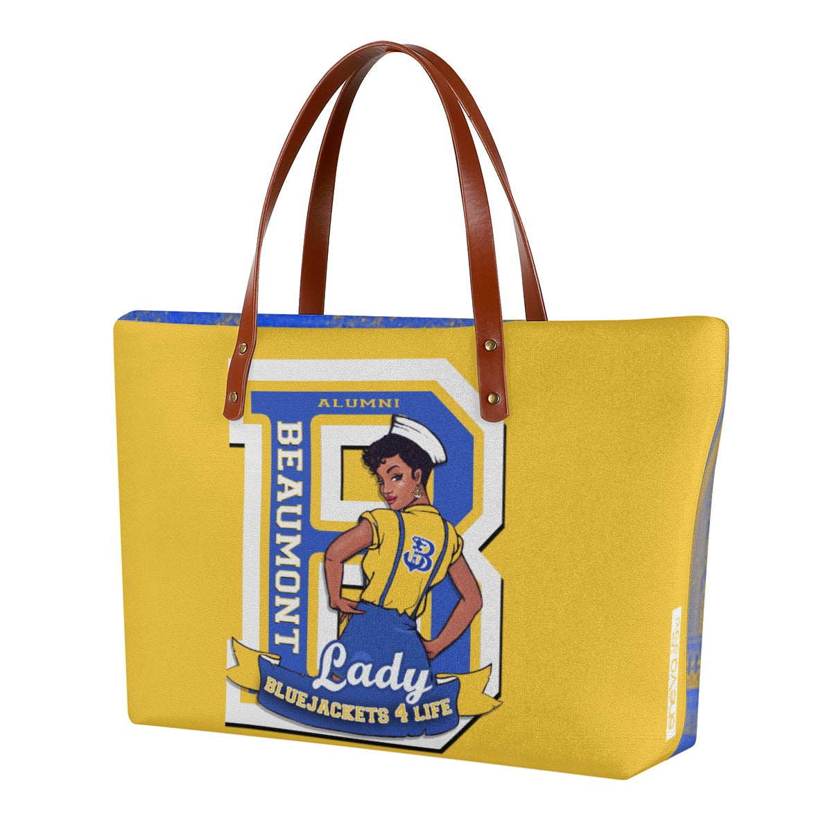 B.H.S. PRIDE Women's Tote Bag | Diving Cloth GOLD