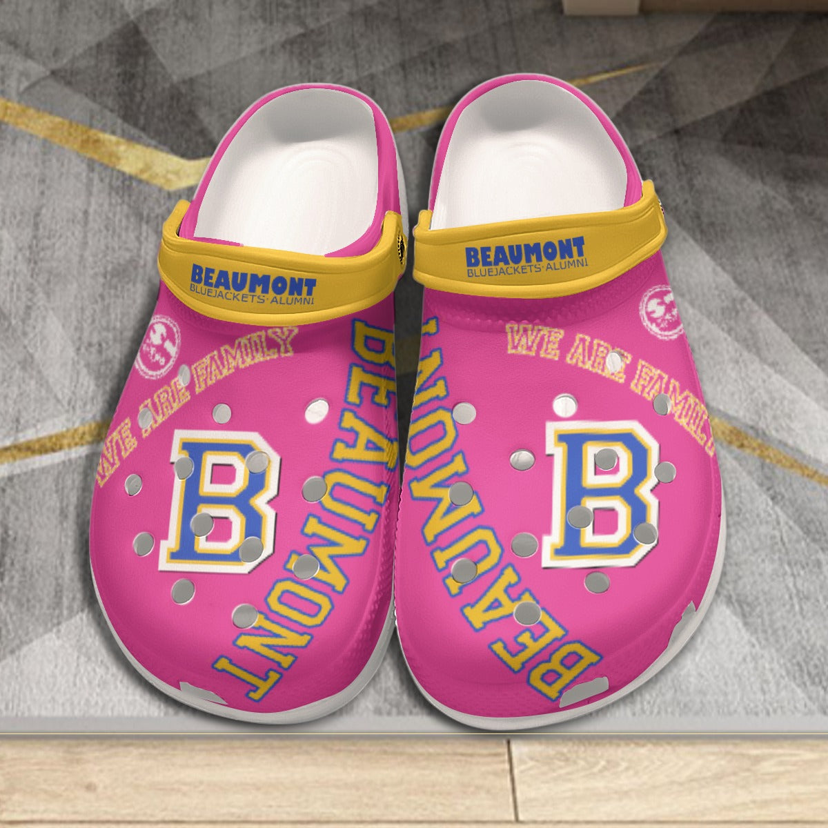 B.H.S. PRIDE All-Over Print Women's Classic Clogs PINK