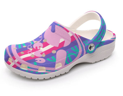 She'va Women's ILIVE Clogs   (pur/pink/stp)