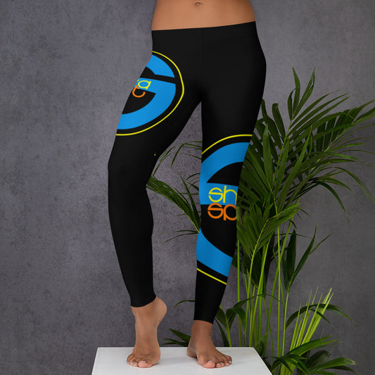 She'va S-Logo Leggings  (blue/yellow)