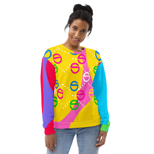 She'va Women's 80's Rainbow-1 Sweatshirt